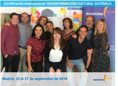 Certificación Transformación Cultural Sistémica Madrid 2019