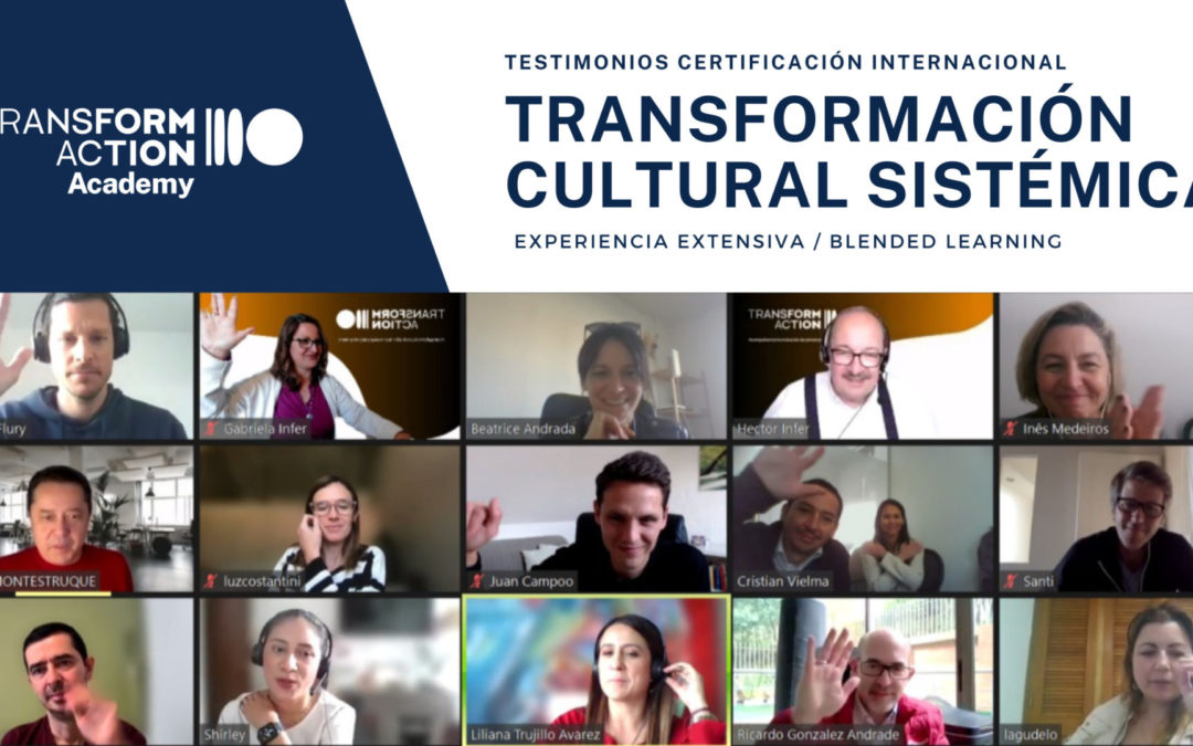 Primeros certificados en Transformación Cultural Sistémica · TCS · Experiencia extensiva / Blended Learning.